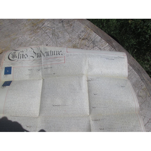 158 - 2 x 19th century Indentures