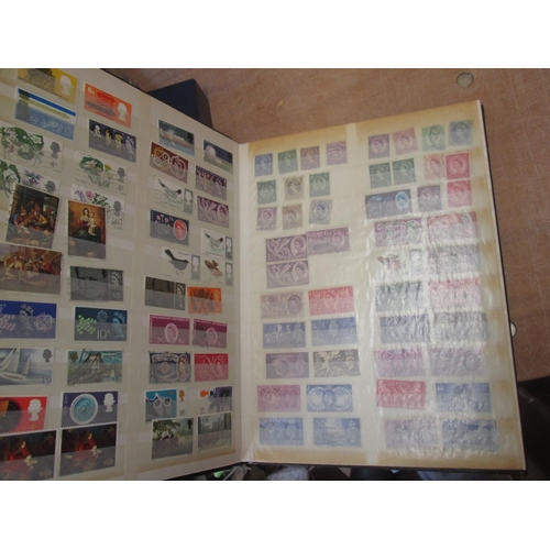 113 - Stamps : a random array of GB stamps in a SG stockbook, Commonwealth stamps, GB stamps some unmounte... 