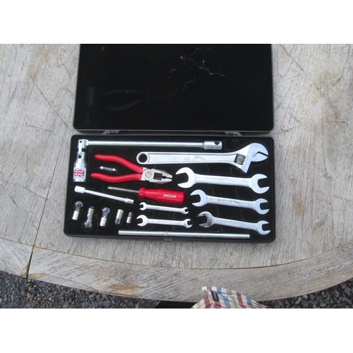 179 - Jaguar advertising car tool kit including spanners, bulbs etc. in plastic case