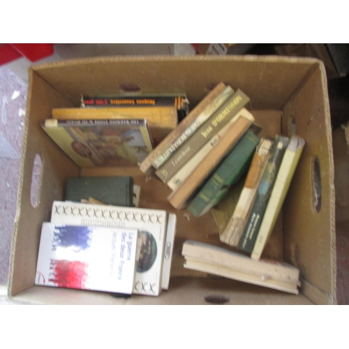 203 - Box of assorted themed books, some French interest