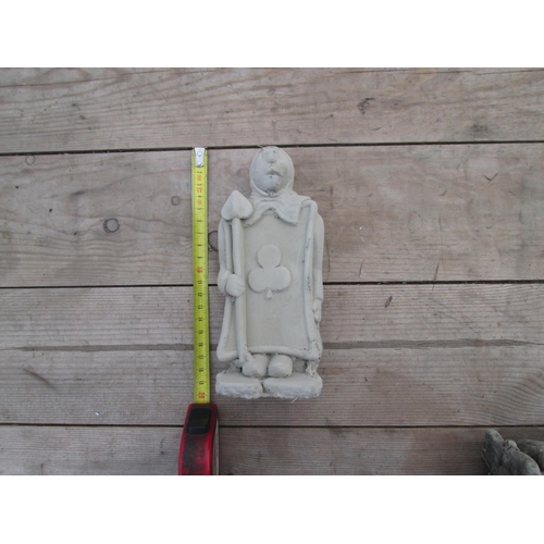 331 - Composite stone garden ornament : Jack of Clubs