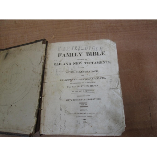 447 - Single volume : Henry's Bible 1811 Volume II only, leather bound