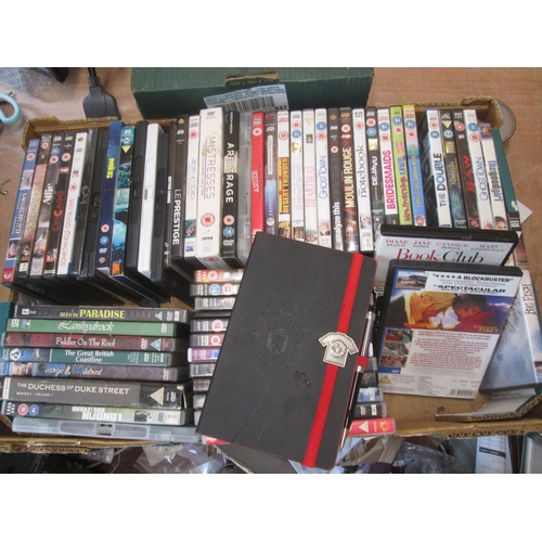 567 - Various DVDs and signed manchester United notebook