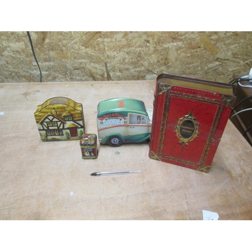 19 - 4 x advertising tins