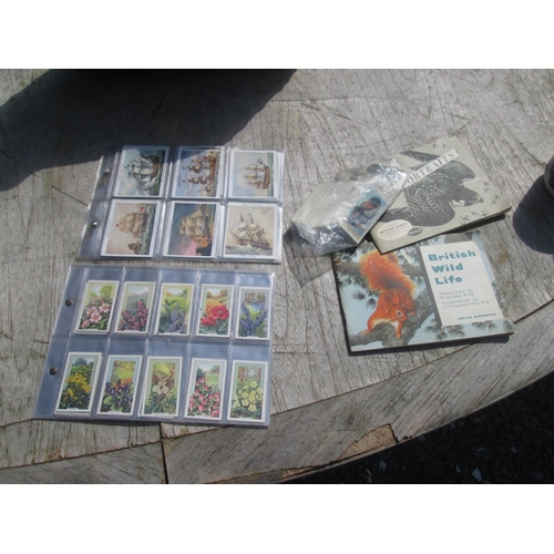 424 - Variety of loose cigarette cards and some fixed in albums