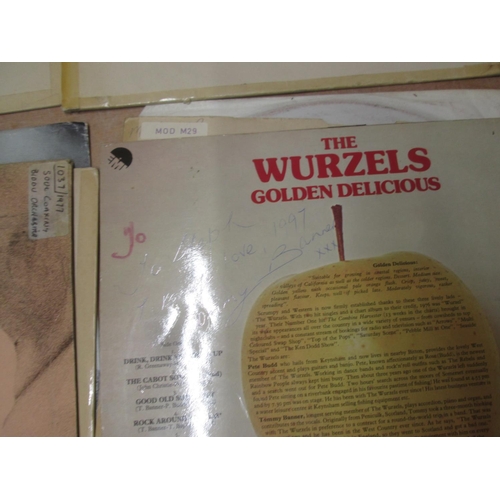 66 - Assorted vinyl records : Signed Wurzels & Paul Johnson 12