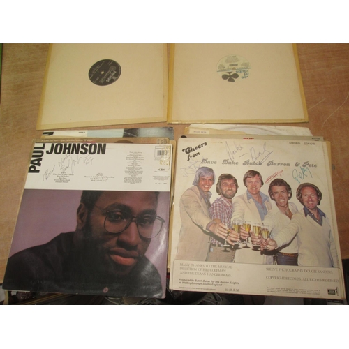 66 - Assorted vinyl records : Signed Wurzels & Paul Johnson 12