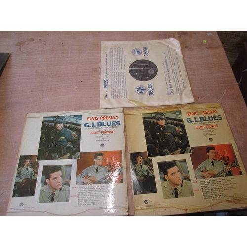 114 - 3 x copies of GI Blues by Elvis Presley