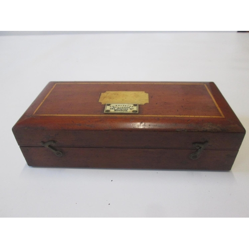 233 - Early 20th century W R Loftus Re Adjusted Hydrometer in mahogany case