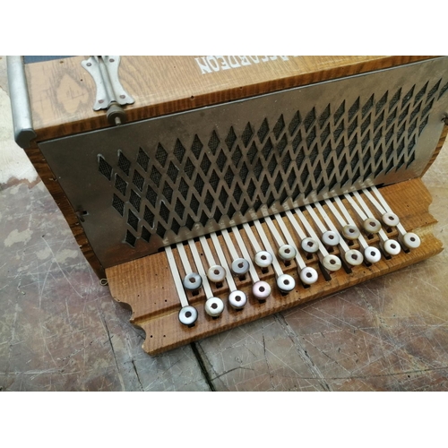 104 - Vintage Viceroy accordion, note treated worm damage, other wise in fair condition