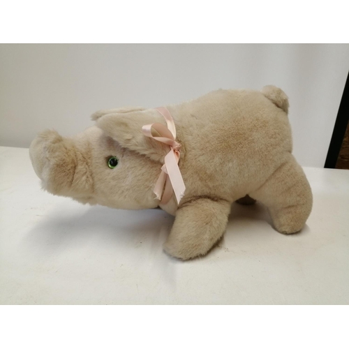 291 - Vintage Merrythought pig 33 cms