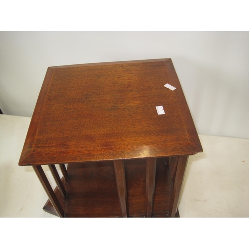 409 - 20th century mahogany table top revolving bookcase