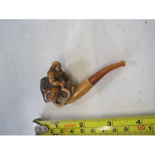 432 - Late 19th century carved meerschaum pipe