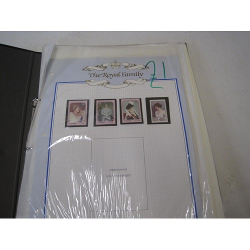 499 - Stamps, cover issues present in a well filled album along with an album of postcards all with a Roya... 