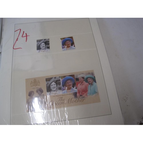 499 - Stamps, cover issues present in a well filled album along with an album of postcards all with a Roya... 