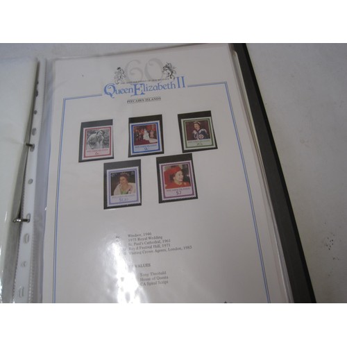 499 - Stamps, cover issues present in a well filled album along with an album of postcards all with a Roya... 