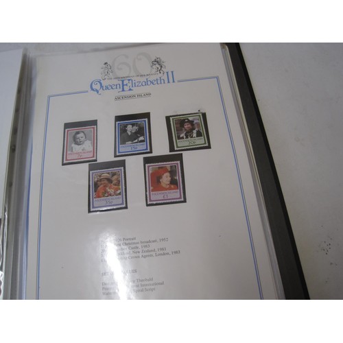 499 - Stamps, cover issues present in a well filled album along with an album of postcards all with a Roya... 