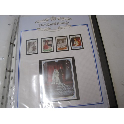 499 - Stamps, cover issues present in a well filled album along with an album of postcards all with a Roya... 