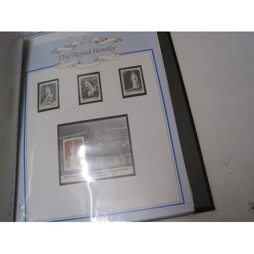 499 - Stamps, cover issues present in a well filled album along with an album of postcards all with a Roya... 