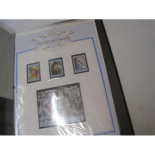 499 - Stamps, cover issues present in a well filled album along with an album of postcards all with a Roya... 