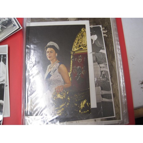 500 - 2 x albums of black and white photographs of the royal family dating from 1945 onwards, varying size... 