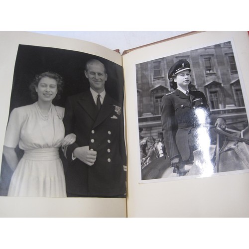 500 - 2 x albums of black and white photographs of the royal family dating from 1945 onwards, varying size... 