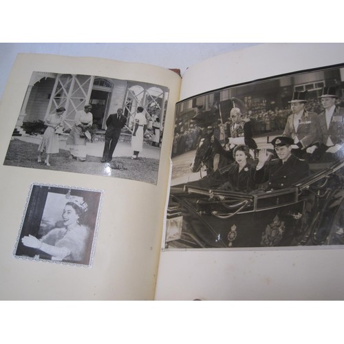 500 - 2 x albums of black and white photographs of the royal family dating from 1945 onwards, varying size... 