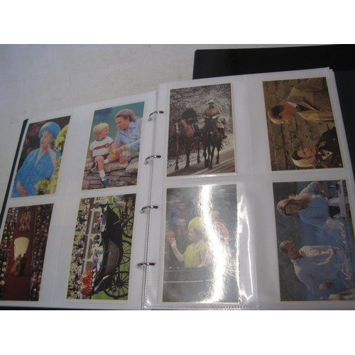 499 - Stamps, cover issues present in a well filled album along with an album of postcards all with a Roya... 