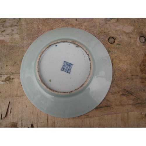 507 - Chinese Famille Rose plate with character mark underneath