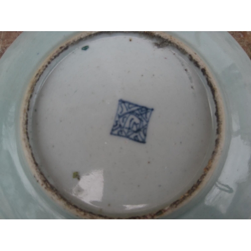 507 - Chinese Famille Rose plate with character mark underneath