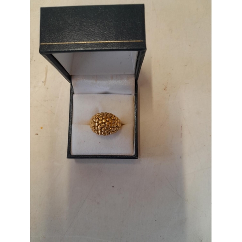 518 - 18 kt gold ring size  N-O, 8.7 g