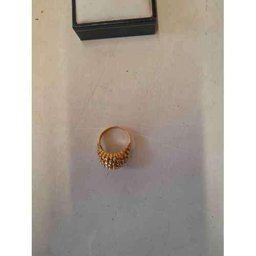 518 - 18 kt gold ring size  N-O, 8.7 g