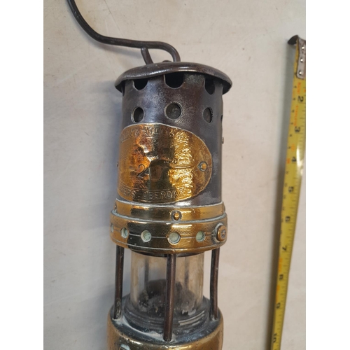 540 - Vintage miners lamp by E Thomas & Williams of Aberdare