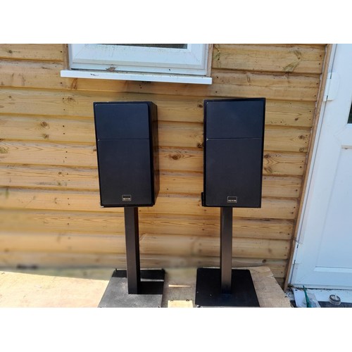 568 - Pair of Epos 11 speakers on Target metal stands