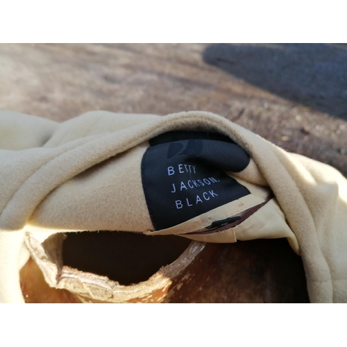 90 - Cream wool coat by Betty Jackson size 16