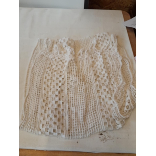 105 - vintage crochet work bed panel