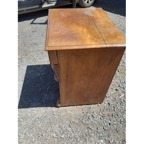 68 - Victorian desk made from cut down cupboard