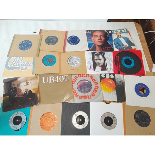 106 - 45's  single vinyl records in carry case