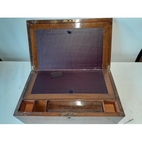 131 - Victorian mahogany writing slope