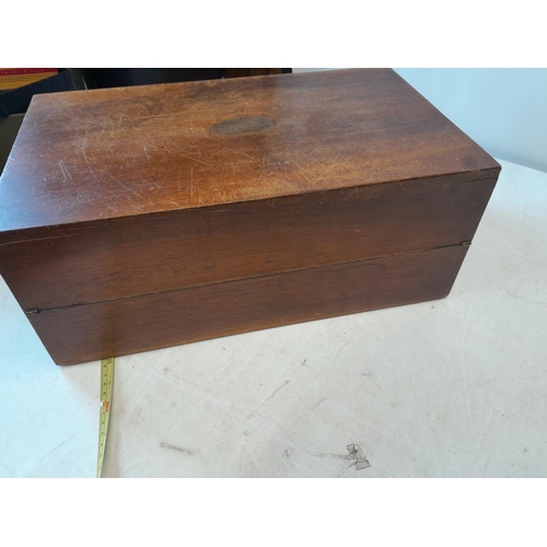 131 - Victorian mahogany writing slope