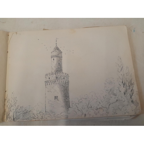 207 - Sparsely filled sketchbook 1868