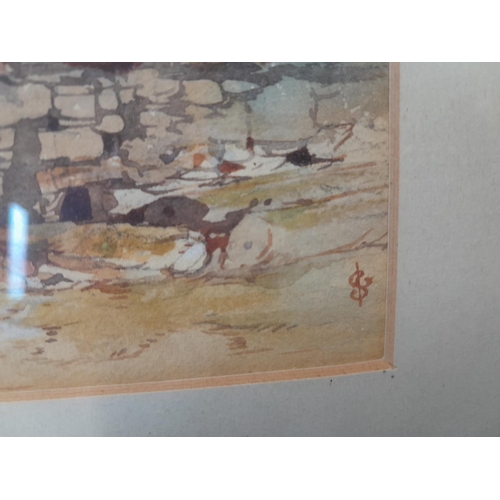 210 - Well executed 19th century watercolour, initialled