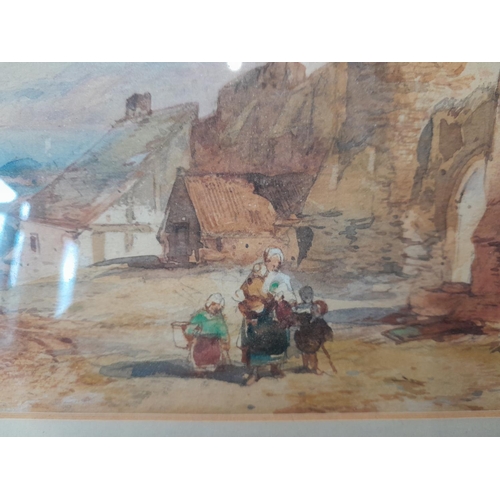 210 - Well executed 19th century watercolour, initialled