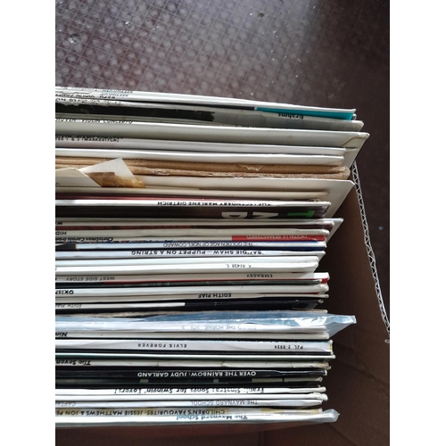 216 - Box of records, classical and musicals