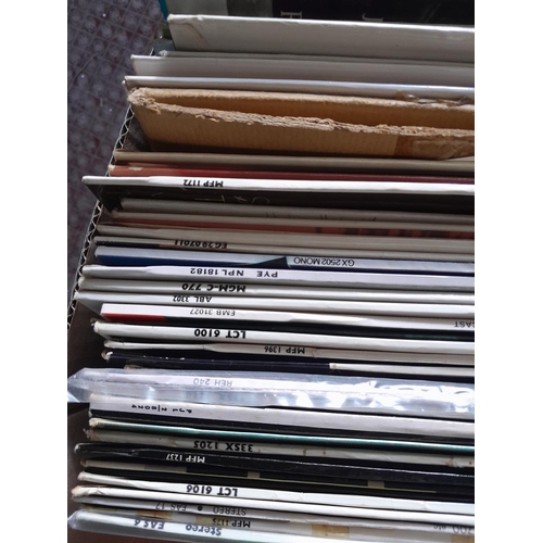 216 - Box of records, classical and musicals