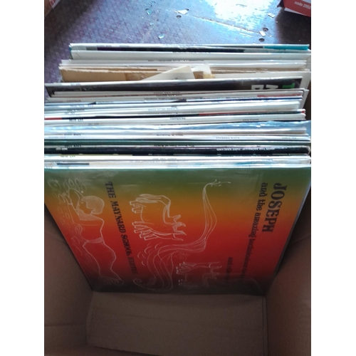 216 - Box of records, classical and musicals