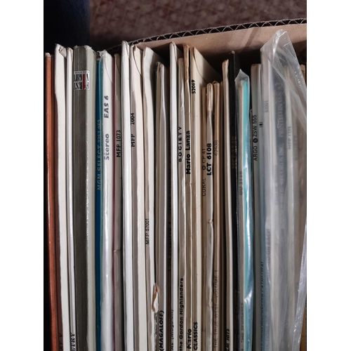 217 - Box of records, classical and musicals