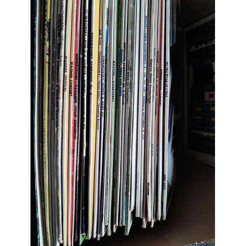 218 - Box of records, classical and musicals