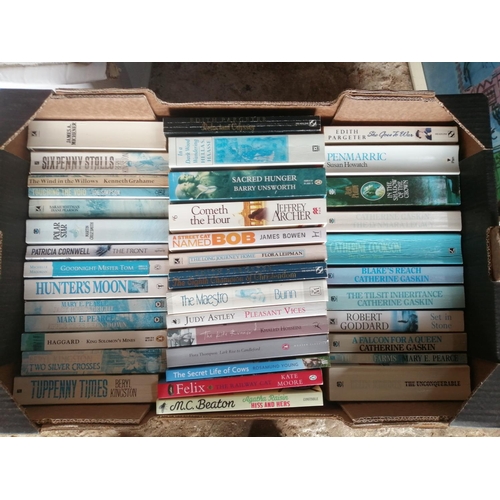 230 - 2 x Boxes of books : softback fiction