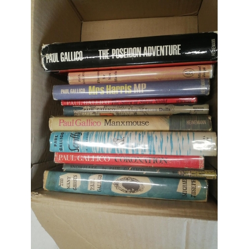 256 - box of ten First Edition Paul Gallico hardbacks